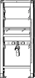 Viega Waschtisch-Element Prevista Dry 8540.31 für UP Wandarmatur in 1300 mm – Bild 3