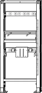 Viega Waschtisch-Element Prevista Dry 8540.32 barrierefrei AP Armatur 1300 mm – Bild 3