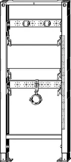 Viega Waschtisch-Element Prevista Dry 8540.33 Ausgussbecken in 1300 mm – Bild 3