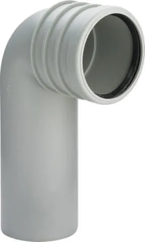 Viega WC Anschlussbogen 3816.1 in DN90 Kunststoff grau