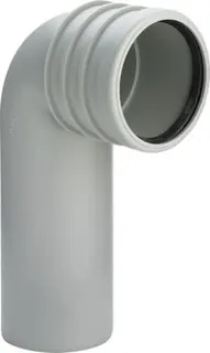 Viega WC Anschlussbogen 3816.1 in DN90 Kunststoff grau