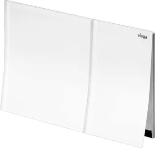Viega WC Betätigungsplatte VfM 200 8620.1 aus Glas in verkehrsweiß – Bild 2