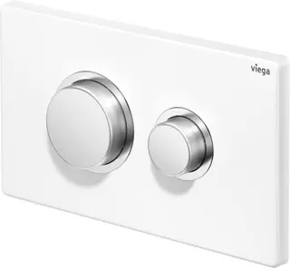 Viega WC Betätigungsplatte VfP 11 8631. aus Edelstahl in verkehrsweiß