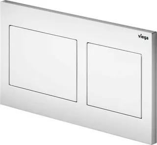 Viega WC Betätigungsplatte VfS 21 8611.1 aus Kunststoff in weiß alpin