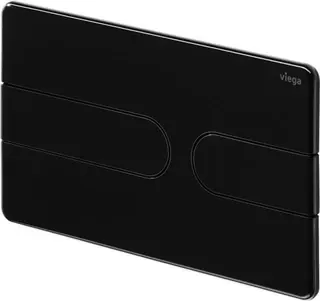 Viega WC Betätigungsplatte VfS 23 8613.1 aus Kunststoff in tiefschwarz – Bild 2