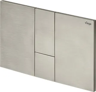 Viega WC Betätigungsplatte VfS 24 8614.1 aus Kunststoff in edelstahlfarben