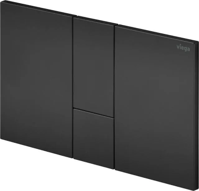 Viega WC Betätigungsplatte VfS 24 8614.1 aus Kunststoff in tiefschwarz