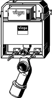 Viega WC Block 3L Prevista Pure 8516 in 820 mm Stahl verzinkt – Bild 2