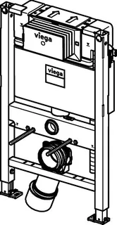 Viega WC Element Prevista Dry 8533 mit Dusch WC Anschluss 820 mm – Bild 2