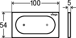 Viega WC Fernauslösung VfS 23 elektr. 8640.1 aus Kunststoff in verchromt – Bild 4