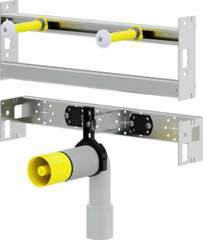 Viega Waschtisch Modul Prevista Dry Plus 8545 in 420 mm Stahl verzinkt