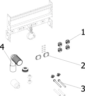 Viega Waschtisch Modul Prevista Dry Plus 8545 in 420 mm Stahl verzinkt – Bild 5