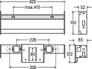 Viega Waschtisch Modul Prevista Dry Plus 8545.31 barrierefrei in 420 mm – Bild 4