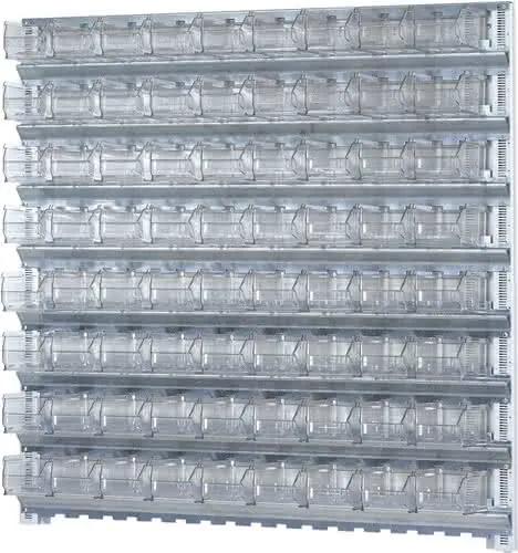Wandsystem H1000xB1010mm STA verz.m.Sichtlagerkästen 72 x MK5