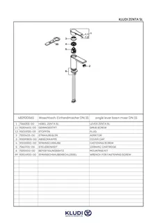 Waschtisch-EHM 100mm ohne Ablaufgarnitur trend4YOU 2.0, chrom – Bild 5
