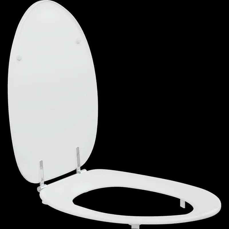 WC-Sitz Dania m.Deckel Weiß Spezialscharnier, Edelstahl