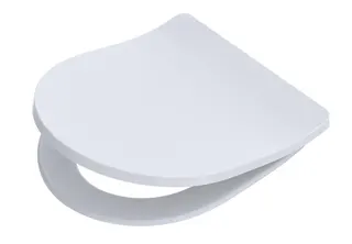 WC-Sitz mit Deckel FLAT S500.660 Acanto Absenkautomatik Edelstahl abnehmbar weiß