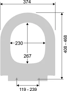 WC-Sitz mit Deckel FLAT S9M65S1 Subway Absenkautomatik Edelstahl abnehmbar weiß – Bild 2