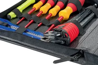 Werkzeugmappe B232xT50xH270mm Industrieleder schwarz PARAT – Bild 2