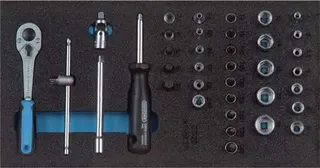 Werkzeugmodul 1500 CT1-20 37-tlg.1/3-Modul Steckschlü.1/4 Zoll