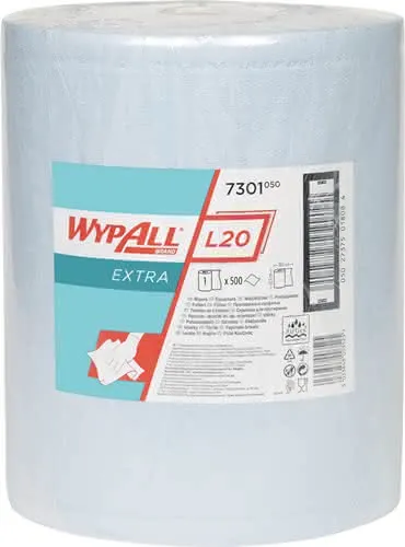 Wischtuch WYPALL L20 7301 L385xB325ca.mm blau 2-lagig 500 Tü./Rl.