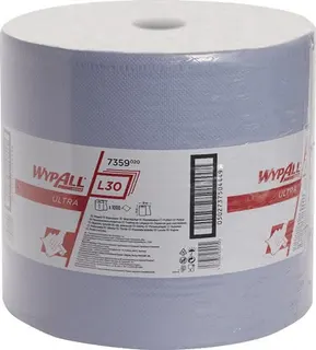 Wischtuch WYPALL L30 7359 L380xB350ca.mm blau 3-lagig 1000 Tü./Rl.