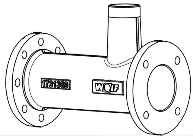Wolf Anschlussrohr DN 100 für MGK-2 800-1000