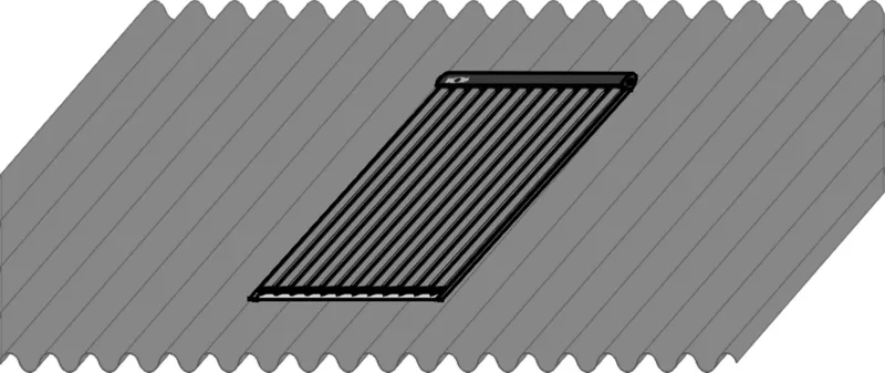 Wolf Erweiterungs-Aufd.-Montageset für 1 Kollektor CRK,Well-/Blechdach