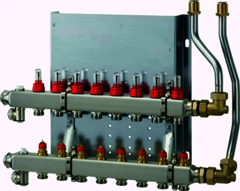 WOLF Heizkreisverteiler manuell CUC-B 10 Heizkreise, mit Durchflussmesser
