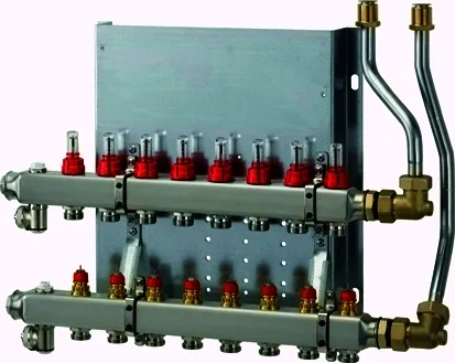 WOLF Heizkreisverteiler manuell CUC-B 11 Heizkreise, mit Durchflussmesser