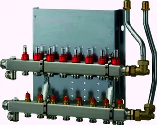 WOLF Heizkreisverteiler manuell CUC-B 12 Heizkreise, mit Durchflussmesser – Bild 2