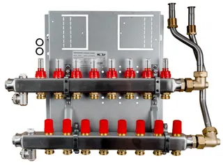 WOLF Heizkreisverteiler manuell CUC-B 8 Heizkreise, mit Durchflussmesser