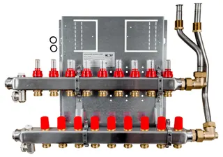 WOLF Heizkreisverteiler manuell CUC-B 9 Heizkreise, mit Durchflussmesser
