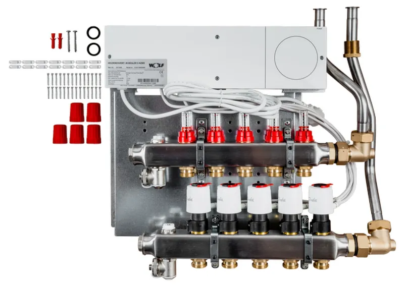 WOLF Heizkreisverteiler mit Regler CUC 5 Heizkreise, UF-Control 230V