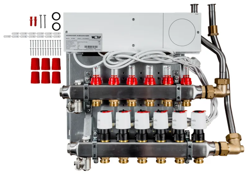 WOLF Heizkreisverteiler mit Regler CUC 6 Heizkreise, UF-Control 230V