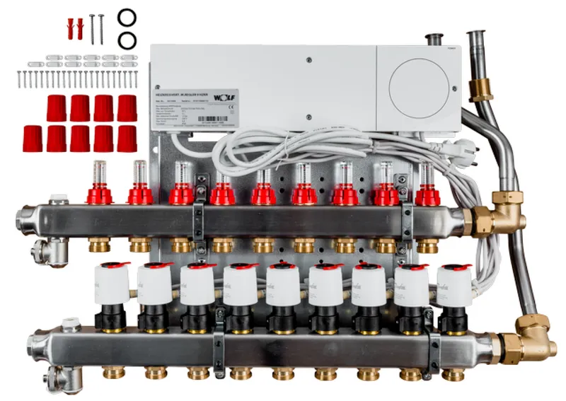 WOLF Heizkreisverteiler mit Regler CUC 9 Heizkreise, UF-Control 230V