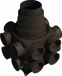 Wolf Luftverteiler Mini 16-75 Anschluss ISO Rohr DN 125-180, 2577837