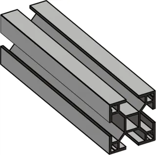 Wolf Montageschienen Aluplus 3 er Set, hochkant