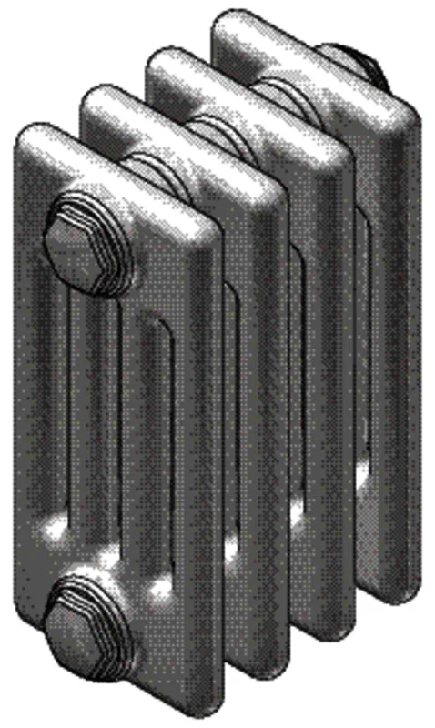 Zehnder Element-Heizkörper Charleston Compl. 4026-46 260x136x2116 RAL 9016, AB V001/V002