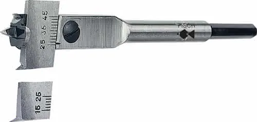 Zentrumbohrer Type 0500 Bohr-Ø 22-76mm L.190mm Schaft 6-kant FISCH-TOOLS