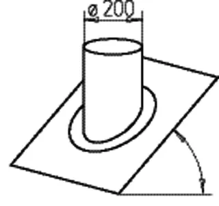 Helios IP-BP 150, 160, 180/35 Dachpfanne, verzinkt f.Dach. 30-40 Grad – Bild 2