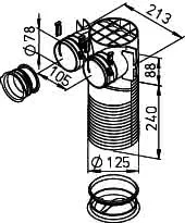 Helios FRS-DWK 2-75/125 Decken-/Wandkasten DN 125 u. 2 x DN 75 – Bild 2