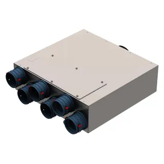 Helios FRS-FVK 6-75/125 Flach-Verteilerk. 6x DN75, 1x DN125