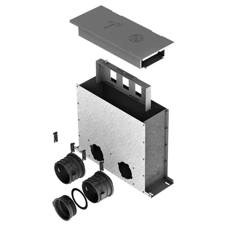Helios FRS-MBK 2-75 Multi-Boden-Kasten R 75 für Bodengitter