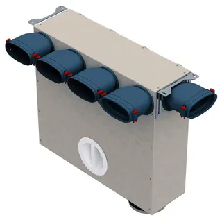Helios FRS-MVK 4+1-51/125 Multi-Verteilerk. 5xOval 51, 2 x DN 125