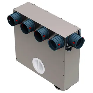 Helios FRS-MVK 4+1-75/125 Multi-Verteilerk., 5 x DN 75, 2 x DN 125