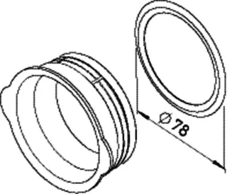 Helios FRS-VDS 75 Verschlussdeckel rund 75 für Stutzen, Satz =Deckel u.Dichtr. – Bild 2