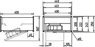 Helios KRW EC 225/40/20 Kanalventilator EC 1-PH regelbar – Bild 2