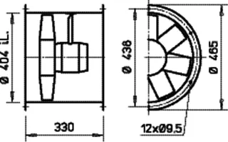 Helios HRFW EC 400 B Axialventilator EC 1-PH 50/60 Hz regelb. – Bild 2