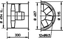 Helios HRFW EC 450 B Axialventilator EC 1-PH 50/60 Hz regelb. – Bild 2
